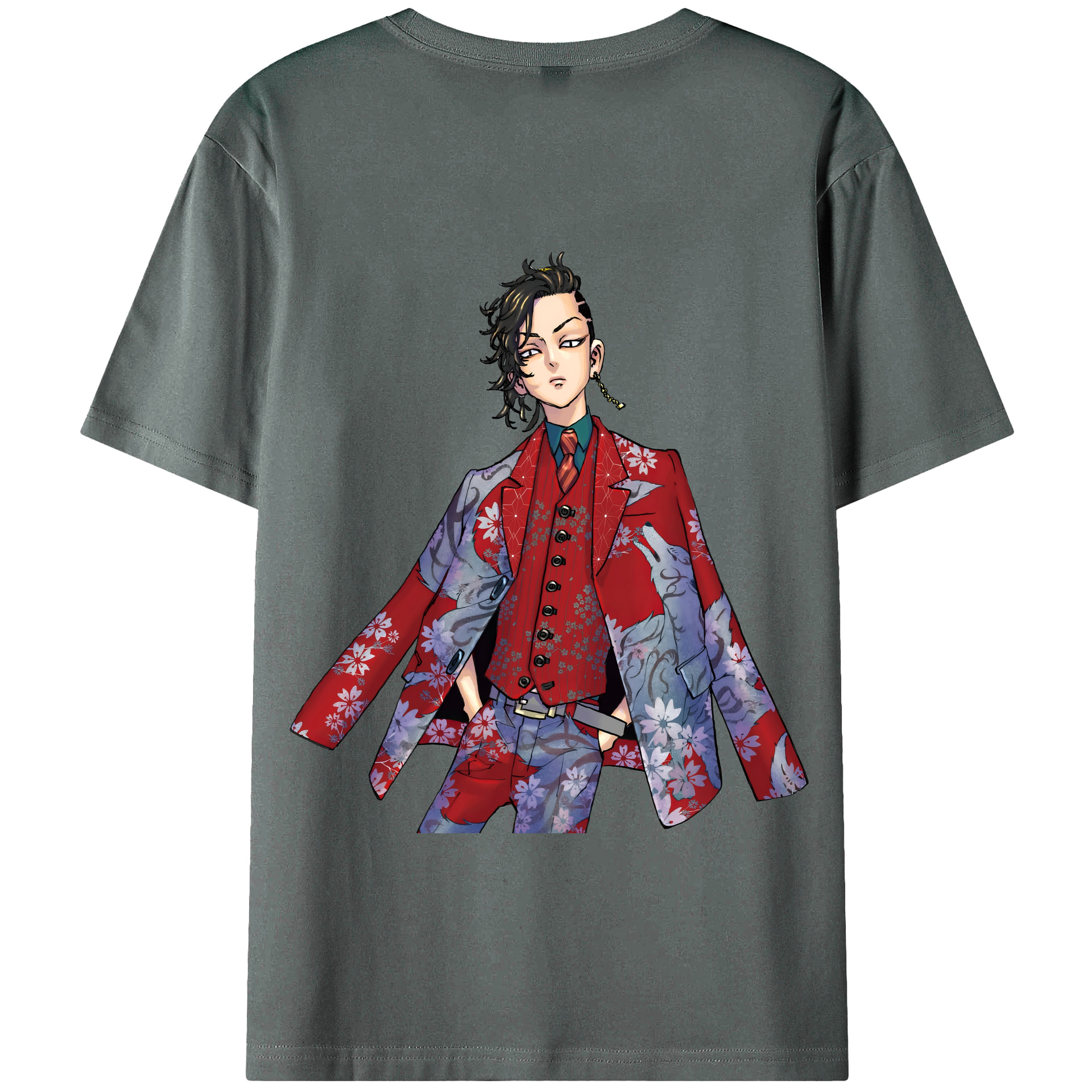 （画像用） 東京リベンジャーズ Tokyo Revengers 綿100％半袖Tシャツ（背面プリント）